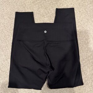 Lululemon Black High Waisted Wunder Under Leggings